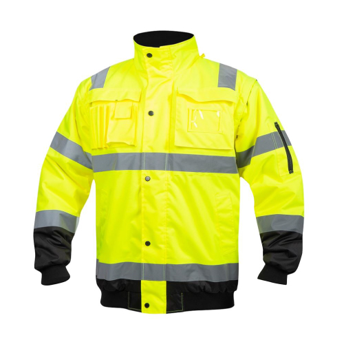 KJYR Reflektierende Kleidung, hellreflektierend, große  Taschensicherheitsweste, langlebige, weiche tragbare, Unisex  Arbeitskleidung Nachtlauf (Color : Yellow, Größe : 116) : : Sport  & Freizeit